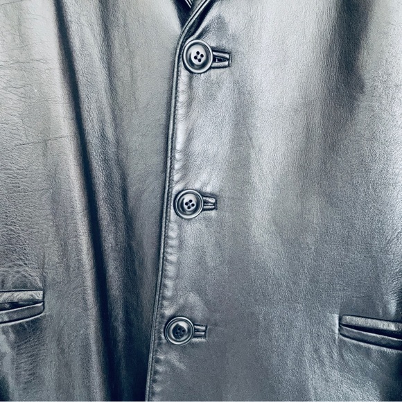 Rachelle the original leather store black leather coat/ jacket size 38 (M) - Picture 6 of 15